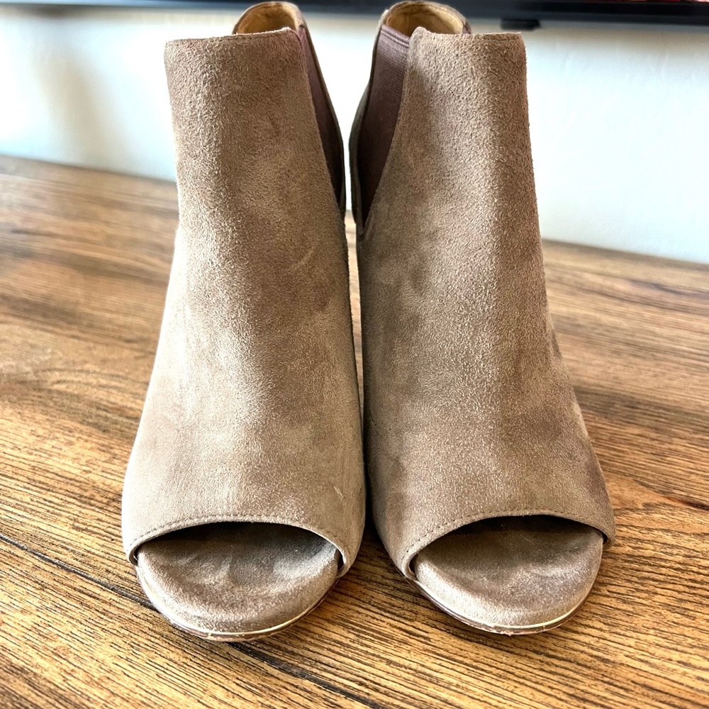 Coach Tan Suede Ankle Booties - Picture 2 of 7